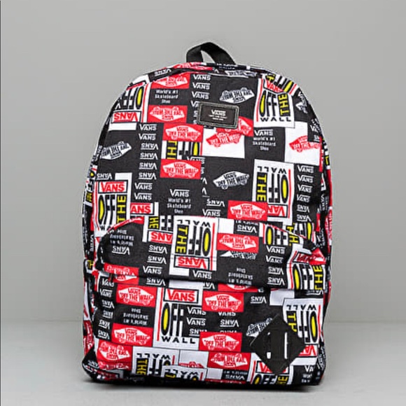 VANS Old Skool ||| Backpack Print Black Red - Picture 2 of 8